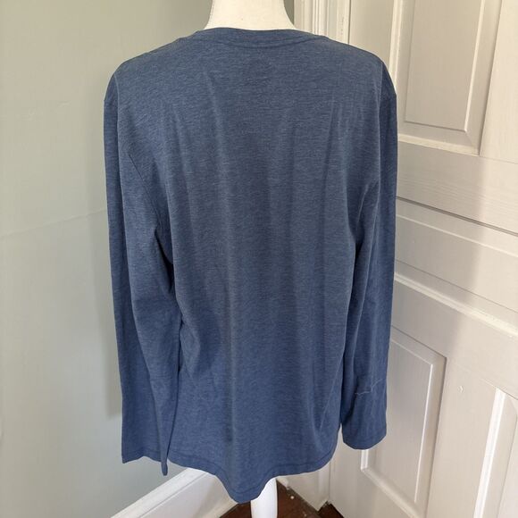 NWOT Women's Life is Good Have An Ice Day Hockey Darkest Blue Crusher Tee Large - Picture 3 of 4